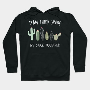 Cactus School Shirt Third Grade Hoodie